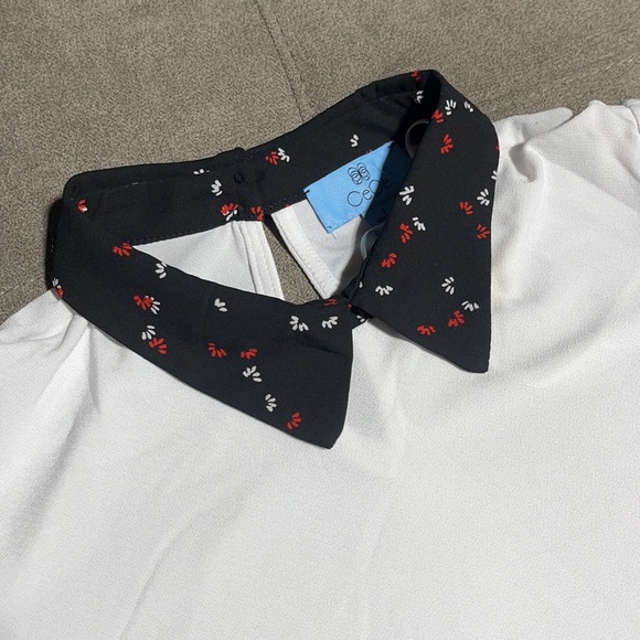 🥰🥰CeCe Collared Puff Sleeves Blouse🥰🥰 - Picture 3 of 9